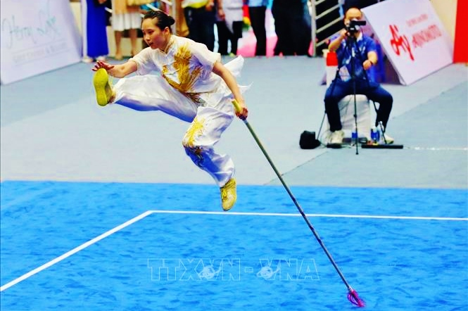 Mục tiêu phấn đấu lọt vào top 3 khu vực và phấn đấu đạt từ 100 Huy chương Vàng của của đoàn Thể thao Việt Nam được đánh giá hợp lý trong bối cảnh nước chủ nhà Campuchia đã loại rất nhiều môn thế mạnh của Việt Nam. Ảnh: TTXVN
