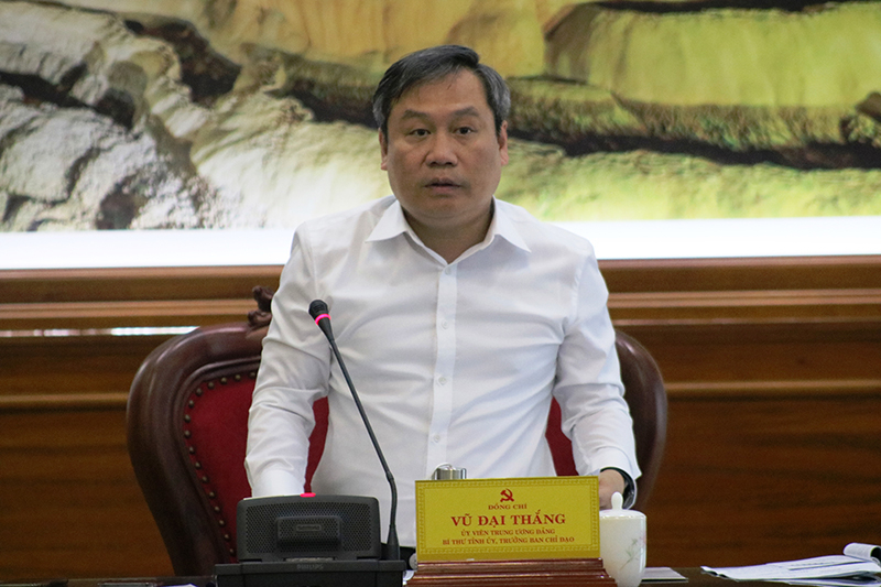 Đồng chí Bí thư Tỉnh ủy yêu cầu các các cấp, các ngành và các thành viên của Ban Chỉ đạo cải cách tư pháp tỉnh cần tiếp tục thực hiện nghiêm chỉ đạo của Trung ương và của tỉnh về tiếp tục tăng cường sự lãnh đạo của Đảng đối với công tác cải cách tư pháp.
