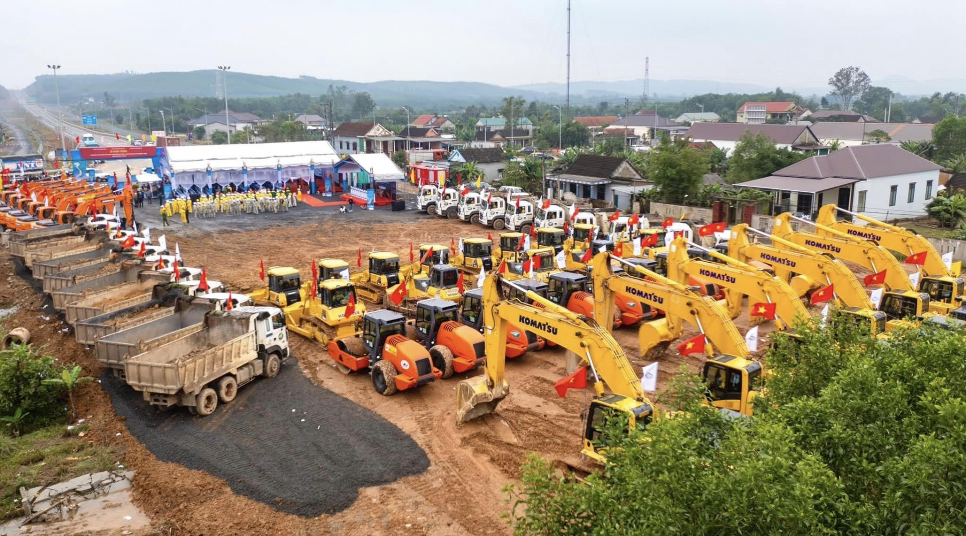 Công ty CP Tập đoàn Trường Thịnh ra quân thi công dự án trọng điểm của tỉnh.