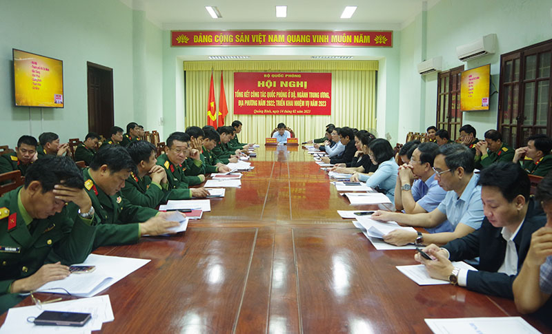 Các đại biểu dự hội nghị tại điểm cầu Quảng Bình