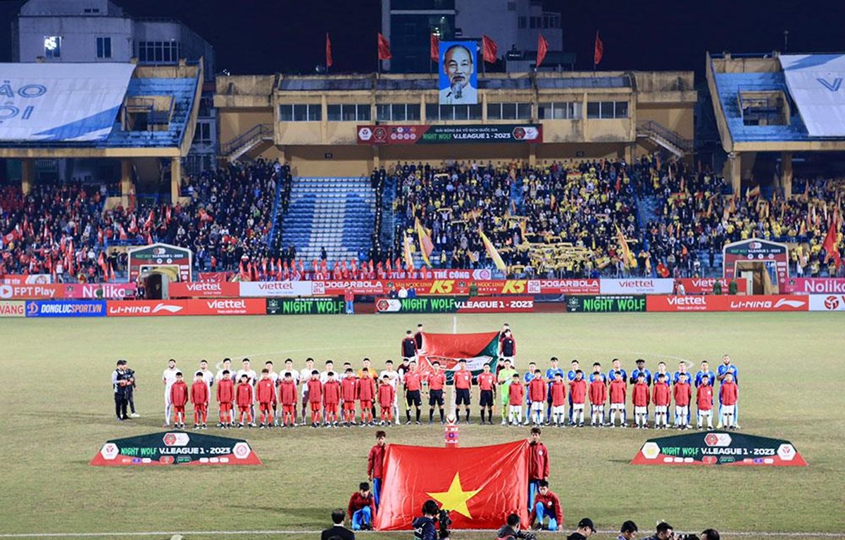 V-League 2023 thu hút lượng lớn khán giả và sự quan tâm sau 4 vòng đầu tiên. (Ảnh: VPF)