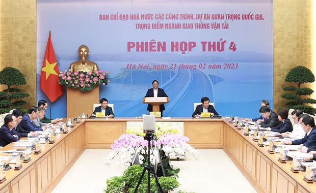  Thủ tướng Phạm Minh Chính chủ trì hội nghị. (Ảnh: Dương Giang/TTXVN)