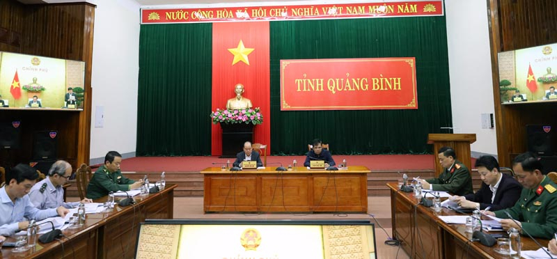 Các đại biểu tham dự tại điểm cầu trực tuyến tỉnh ta.