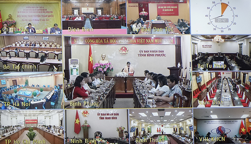Hội nghị được kết nối trực tuyến toàn quốc từ trụ sở Chính phủ tới các bộ, ngành, cơ quan Trung ương và các tỉnh, thành phố trực thuộc Trung ương.