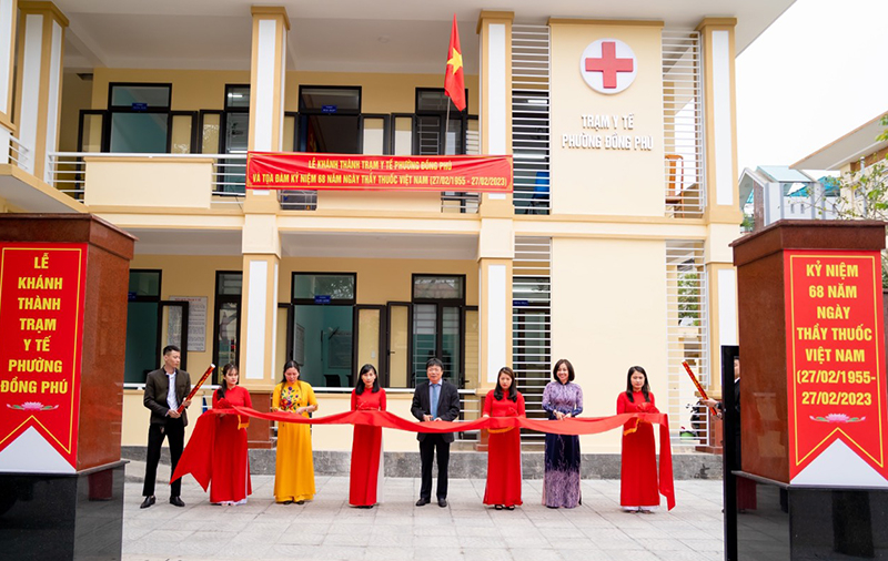 Khánh thành đưa vào sử dụng công trình Trạm Y tế phường Đồng Phú, TP. Đồng Hới.