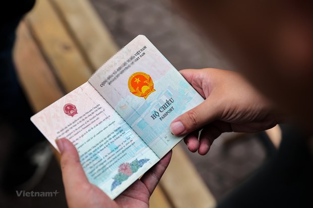 Hộ chiếu phổ thông. (Ảnh: Lê Minh Sơn/Vietnam+)
