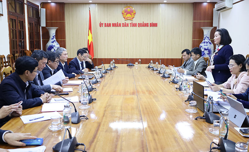 Đồng chí Nguyễn Minh Tâm phát biểu kết luận tại buổi làm việc.