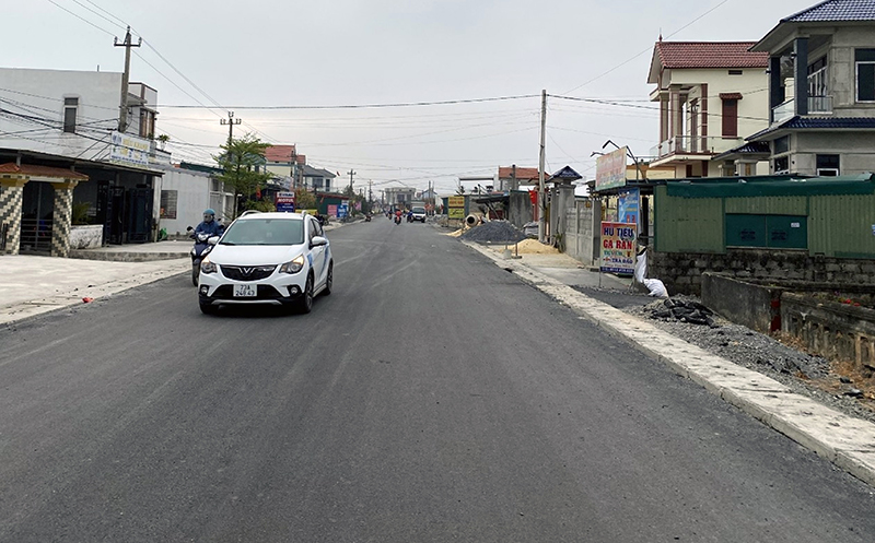Diện mạo nông thôn mới ở Hải Ninh ngày càng khởi sắc, khang trang.