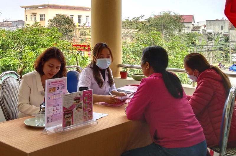 Hội LHPN thành phố cũng phối hợp tổ chức khám sức khỏe, tầm soát cho 1.500 hội viên, phụ nữ trên địa bàn.