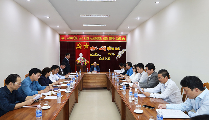 Toàn cảnh buổi làm việc với Công ty CP Lệ Ninh.