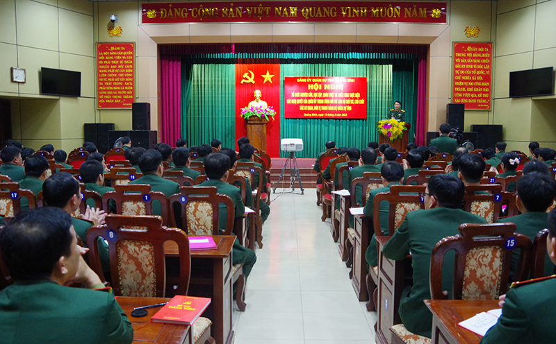 Các cán bộ, đảng viên đã được nghiên cứu, học tập 6 nghị quyết của Quân ủy Trung ương