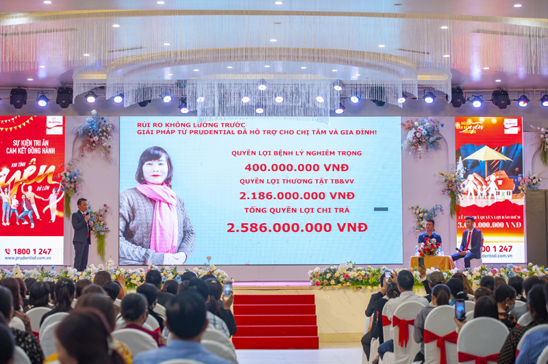 Quang cảnh buổi lễ chi trả.