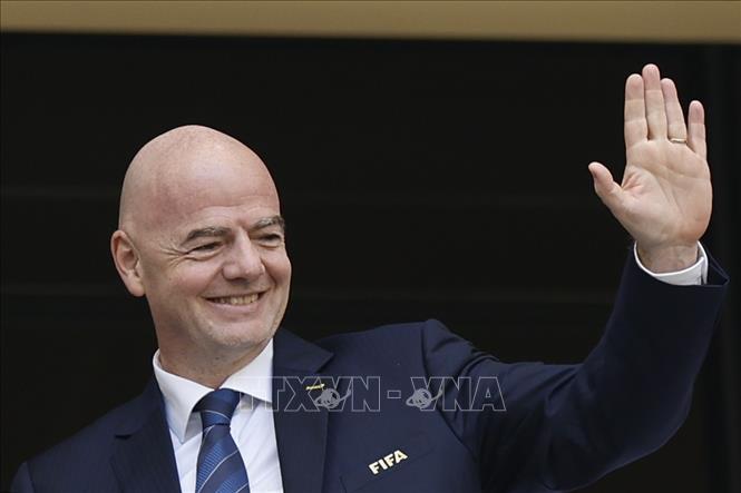 Ông Gianni Infantino đã tái đắc cử Chủ tịch Liên đoàn Bóng đá Thế giới (FIFA) nhiệm kỳ 2023 - 2027. Ảnh: AFP/TTXVN