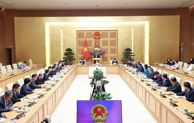 Quang cảnh buổi tiếp. (Ảnh: Dương Giang/TTXVN)