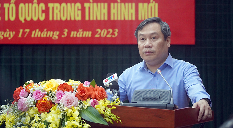  Đồng chí Bí thư Tỉnh ủy Vũ Đại Thắng: Thực nghị quyết Trung ương 8 (khóa XI): Lấy sức mạnh của nhân dân làm động lực, lực lượng vũ trang làm nòng cốt