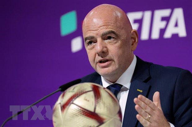 Chủ tịch Liên đoàn Bóng đá Thế giới (FIFA) Gianni Infantino. (Ảnh: AFP/TTXVN)