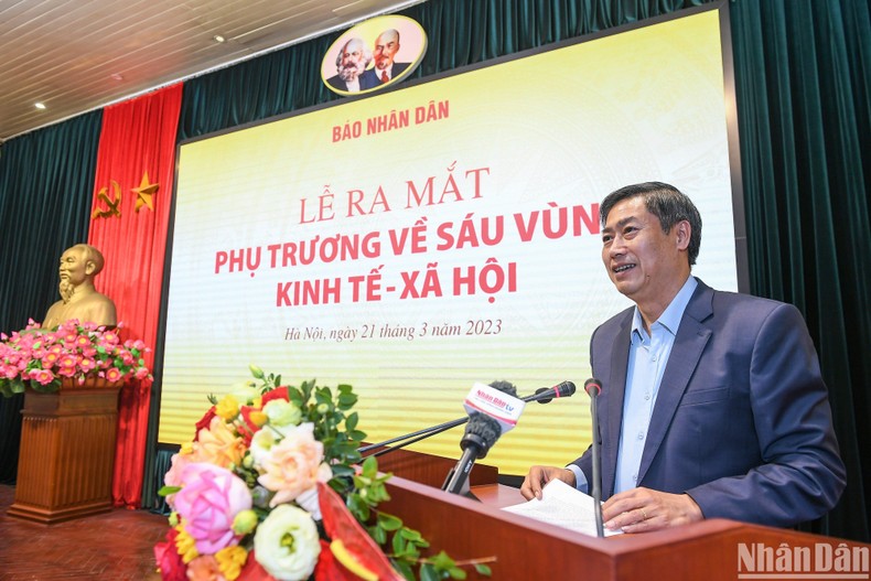 Bí thư Tỉnh ủy Sơn La Nguyễn Hữu Đông phát biểu. (Ảnh: THÀNH ĐẠT)