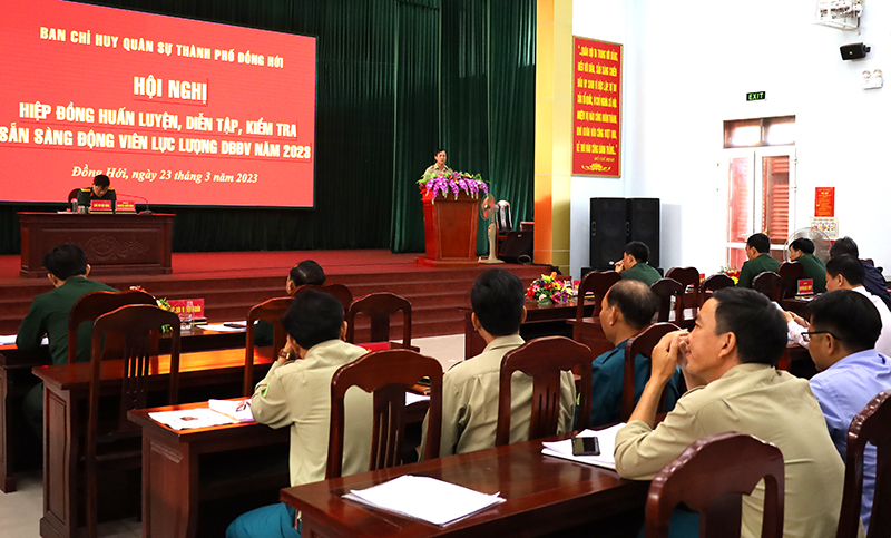 Quang cảnh hiệp đồng huấn luyện DBĐV năm 2023.