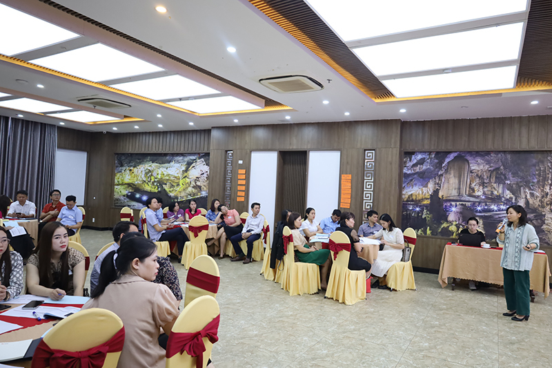 Tham gia lớp tập huấn có hơn 40 học viên là giảng viên các trung tâm giáo dục nghề nghiệp, trung tâm dịch vụ việc làm trên địa bàn tỉnh.