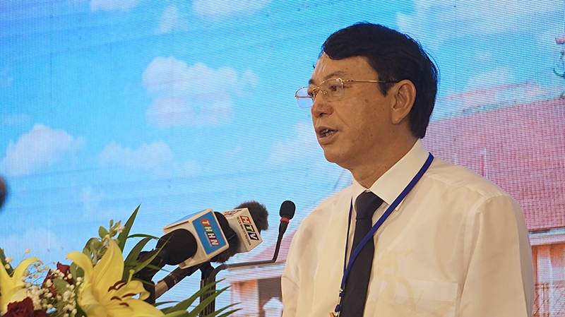 Đại biểu phát biểu tại hội nghị.