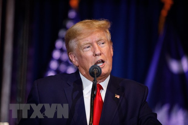  Cựu Tổng thống Mỹ Donald Trump phát biểu tại Columbia, South Carolina, ngày 28/1/2023. (Ảnh: AFP/TTXVN)