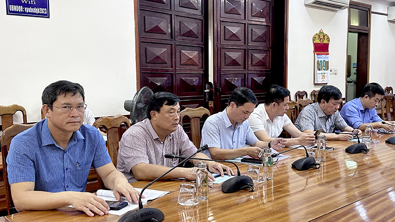 Đại biểu dự hội nghị tại điểm cầu tỉnh Quảng Bình.