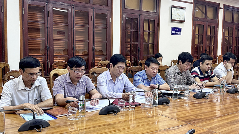 Đại biểu dự hội nghị tại điểm cầu tỉnh Quảng Bình.