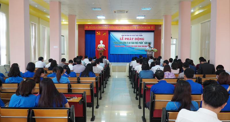 oàn cảnh lễ phát động Tháng hành động vì ATTP năm 2023.