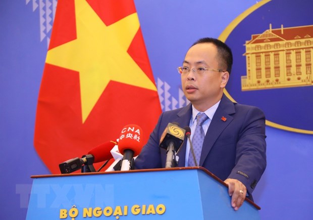 Phó Phát ngôn Bộ Ngoại giao Đoàn Khắc Việt. (Ảnh: Văn Điệp/TTXVN)