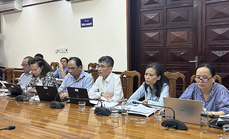 Đại diện đoàn công tác của WB phát biểu tại buổi làm việc.