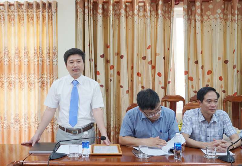 Tân Giám đốc Sở Xây đựng Lê Anh Đức phát biểu, bày tỏ quyết tâm nỗ lực, phấn đấu không ngừng, cùng với tập thể lãnh đạo và cán bộ, công chức, người lao động của Sở Xây dựng hoàn thành tốt nhiệm vụ được giao.