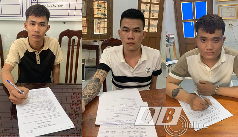 3 đối tượng Phạm Văn Bình, Phạm Văn Long và Đỗ Hoàng Đình Quốc.
