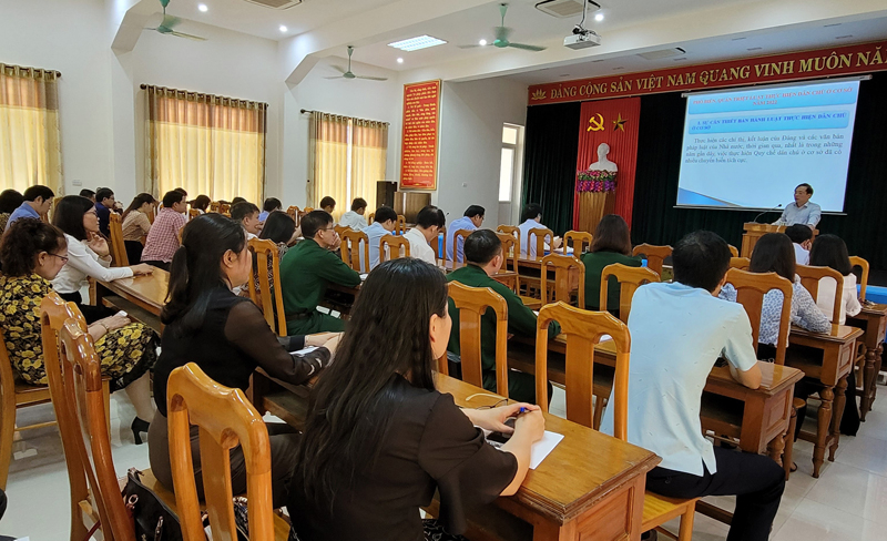 Toàn cảnh hội nghị BCVPL cấp tỉnh