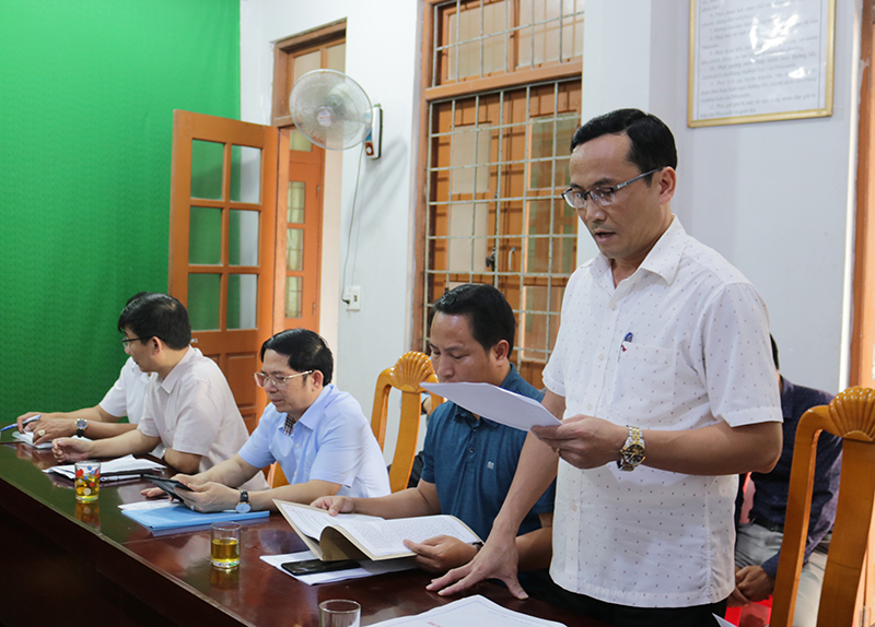 Phường Quảng Phúc báo cáo tình hình thực hiện nhiệm vụ chống khai thác IUU.