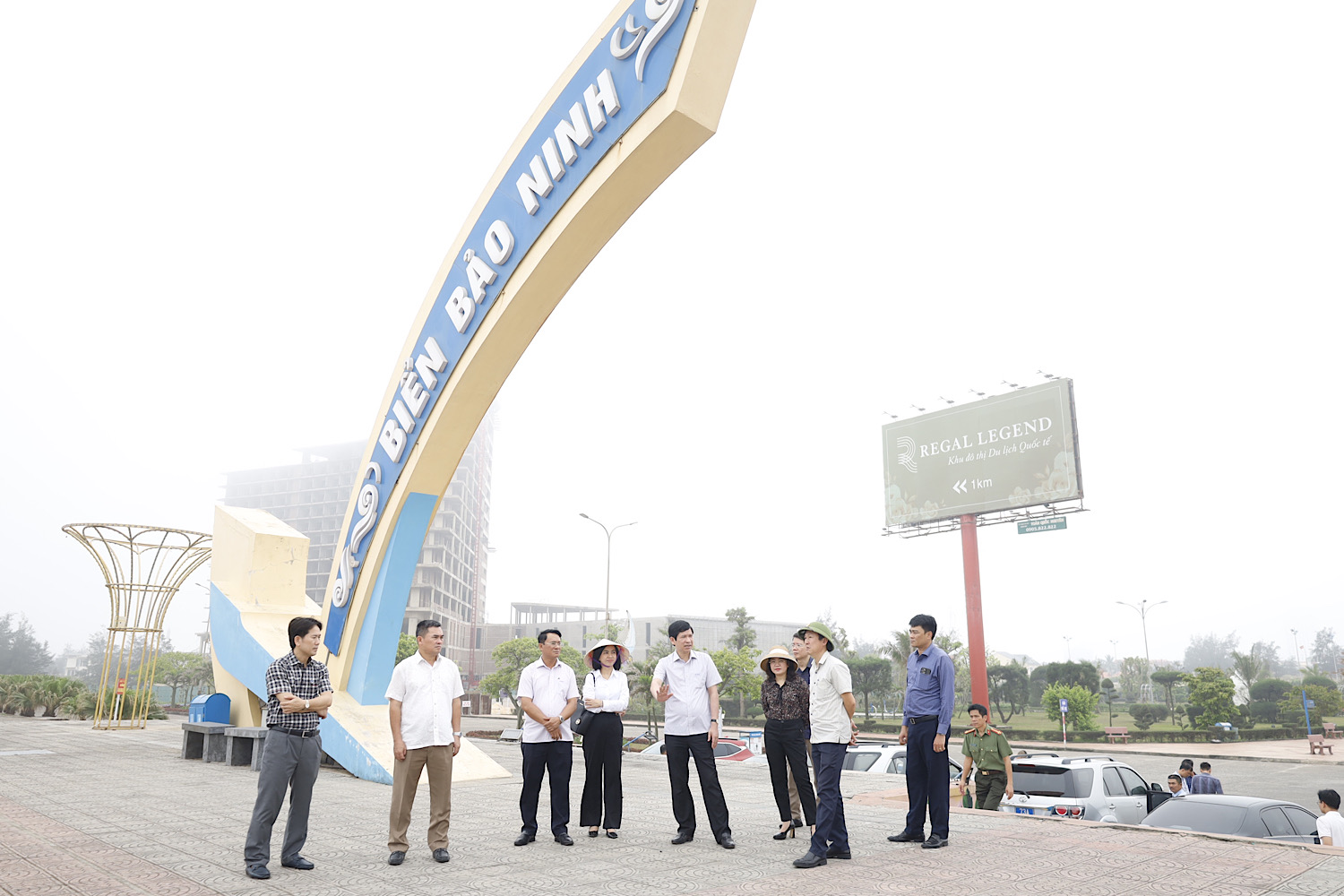 Kiểm tra khu vực Quảng trường biển Bảo Ninh.