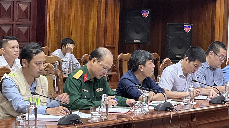 Đại biểu dự họp tại điểm cầu tỉnh Quảng Bình.