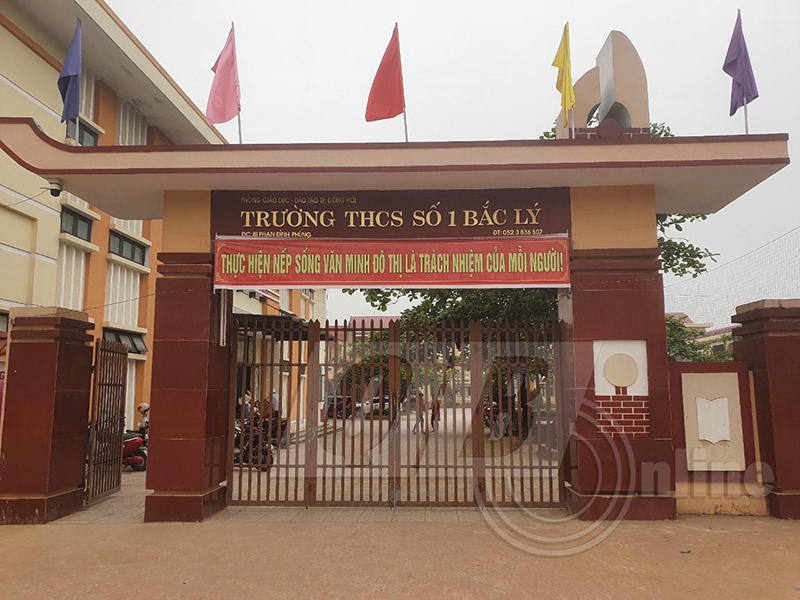 Trường THCS số 1 Bắc Lý là nơi xảy ra vụ học sinh đánh nhau
