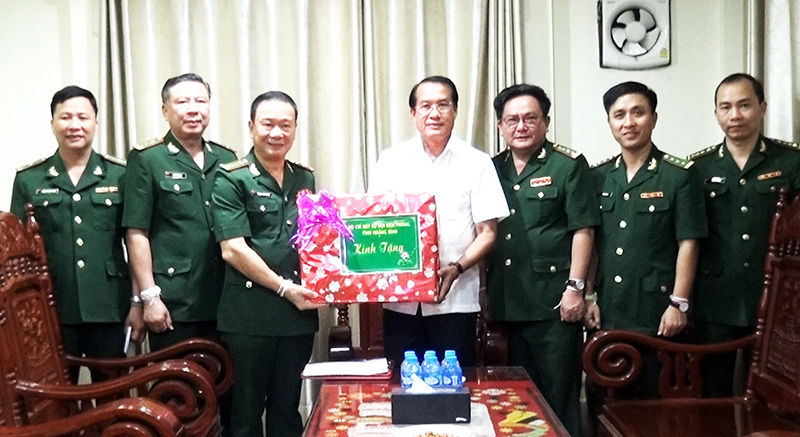  Đoàn công tác thăm, chào xã giao và chúc Tết đồng chí Bí thư, Tỉnh trưởng tỉnh Khăm Muồn Văn-xay Phong-sạ-vẳn