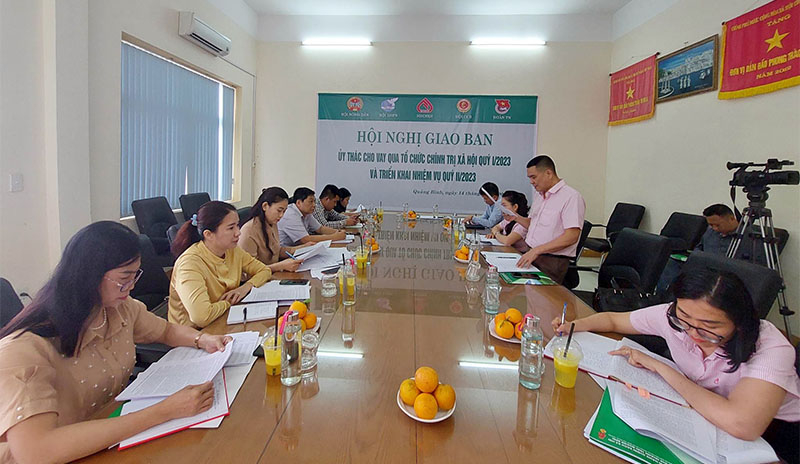 Hội nghị giao ban hoạt động ủy thác cho vay thông qua các tổ chức chính trị - xã hội quý I