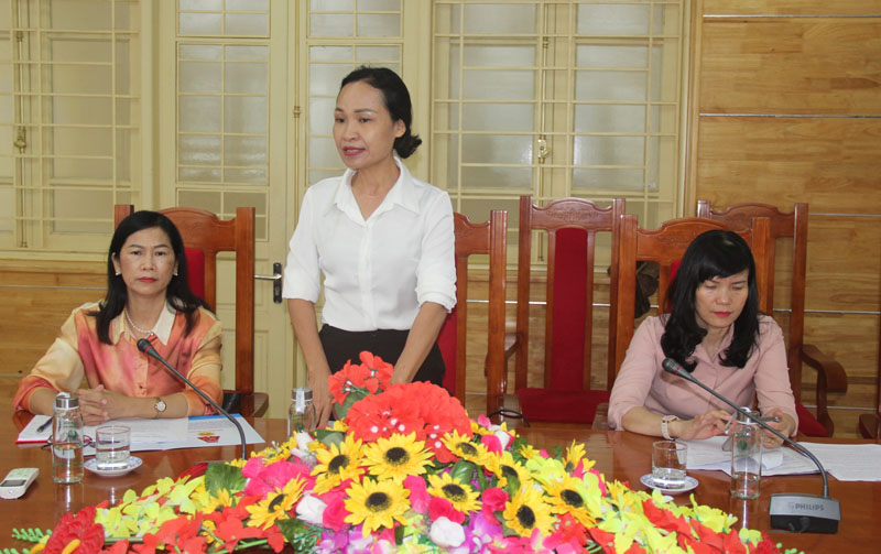 Các đại biểu thảo luận để hoàn thiện nội dung chương trình phối hợp.