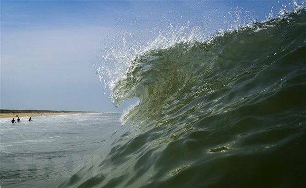 Vùng biển ngoài khơi Lege-Cap-Ferret, miền Tây Nam Pháp. (Ảnh: AFP/TTXVN)