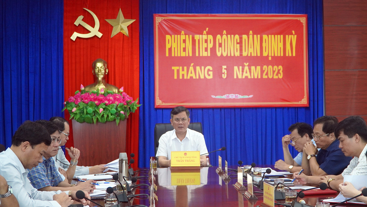 Toàn cảnh phiên tiếp công dân của đồng chí Chủ tịch UBND tỉnh
