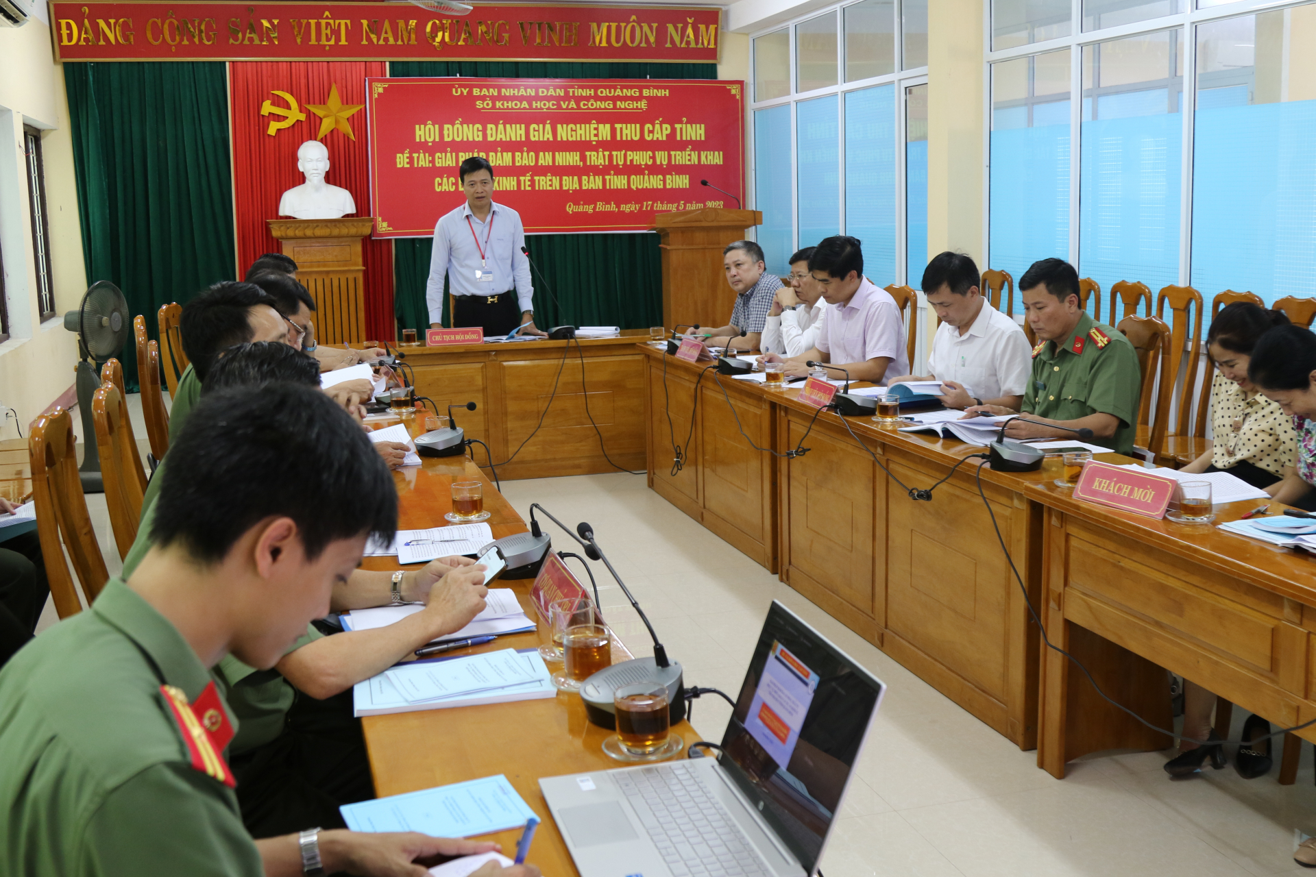   Giám đốc Sở Khoa học và Công nghệ, Chủ tịch hội đồng khoa học Nguyễn Chí Thắng đánh giá nghiệm thu cấp tỉnh thông qua kết quả đánh giá của đề tài đạt loại xuất sắc.