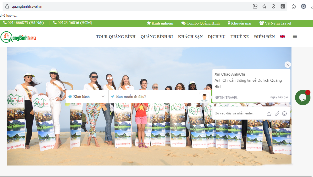 Một số website tích hợp đầy đủ các tính năng mà một website du lịch cần có.