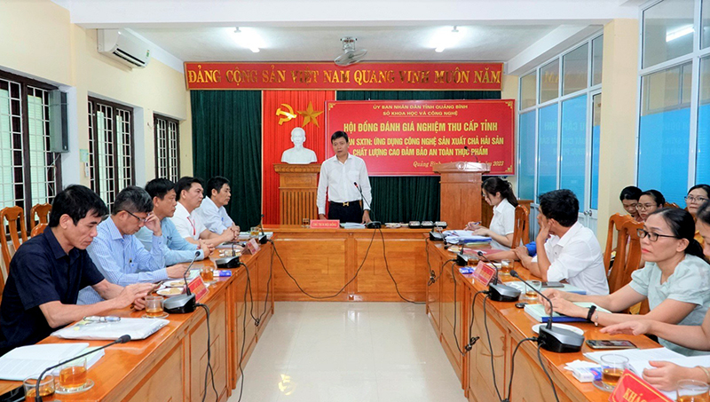Hội đồng Khoa học đánh giá cao kết quả đạt được của dự án sản xuất chả hải sản.