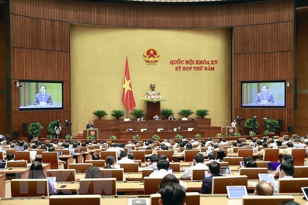 Quang cảnh phiên họp chiều 23/5. (Ảnh: Doãn Tấn/TTXVN)