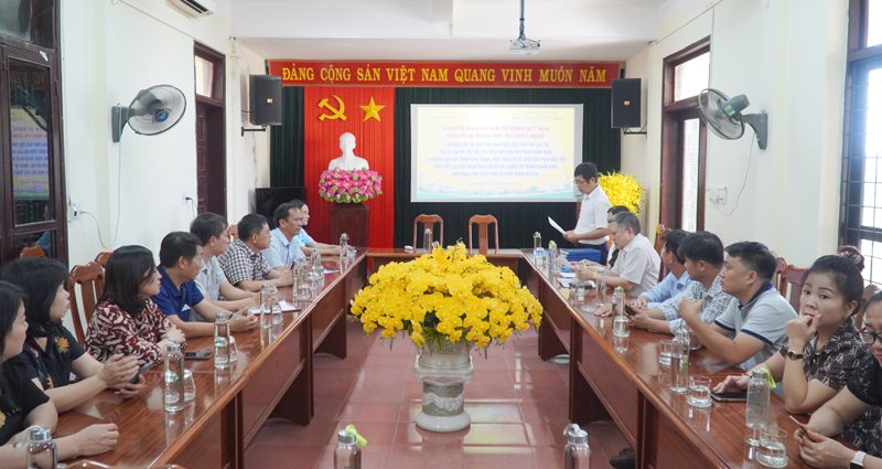 Toàn cảnh lễ chuyển giao kết quả nghiên cứu khoa học tại Sở VH-TT.