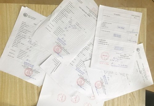 Giấy khám sức khỏe giả. (Ảnh minh họa)