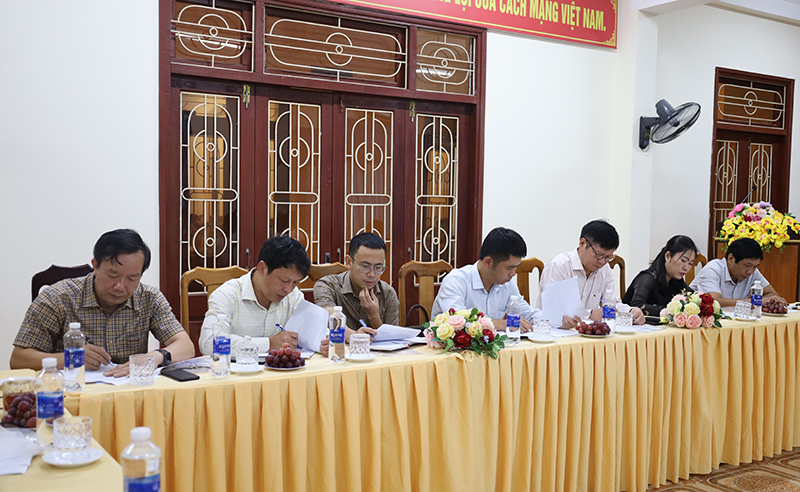 Các đại biểu tham dự buổi làm việc.