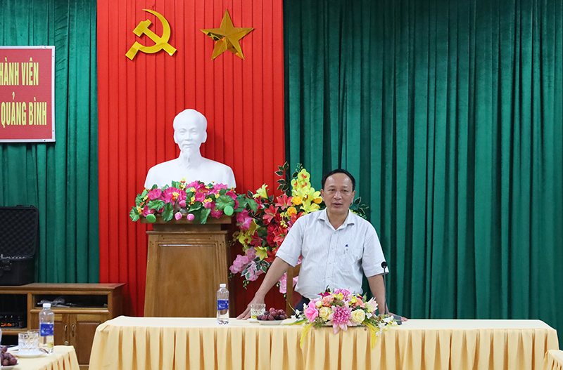 Đồng chí Phó Bí thư Thường trực Tỉnh ủy Trần Hải Châu phát biểu kết luận buổi làm việc.